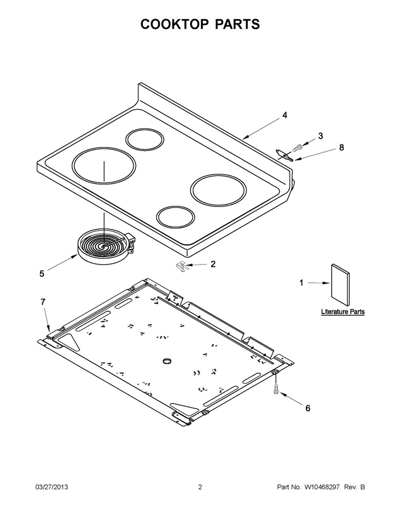 Whirlpool Range /Oven Range Radiant Surface Element, 3000W - WPW10178016