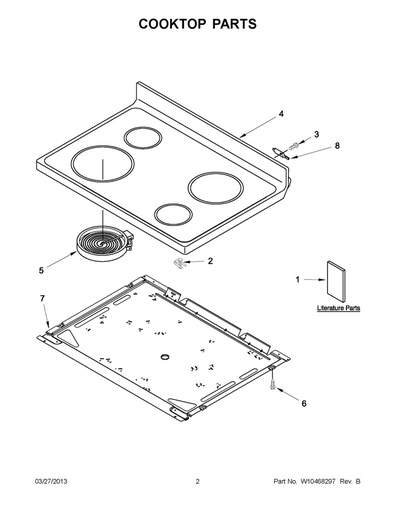 Whirlpool Range /Oven Range Radiant Surface Element, 3000W - WPW10178016