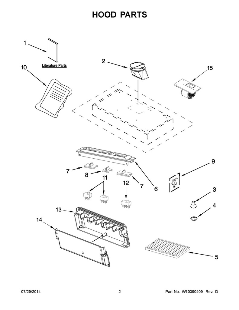 Whirlpool Range Hood Vent Hood Filter - W10351855A, Replaces: W10351855