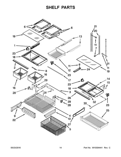 Whirlpool Refrigerator Pantry Tunnel - WP12531601, Replaces: 8208360