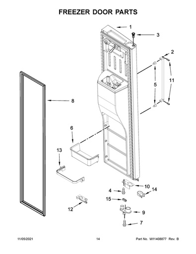 Whirlpool Refrigerator Door Closing Cam - WPW10257206, Replaces: W10257206