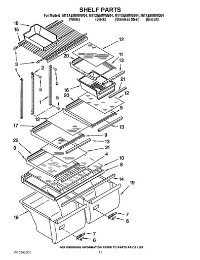 Whirlpool Refrigerator Crisper Drawer Support - WP2172748, Replaces: 1106613