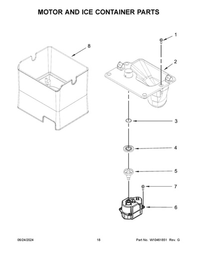 Whirlpool Refrigerator Motor Shaft Seal - WP2198628, Replaces: 2198628
