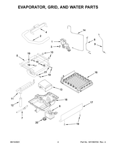 Whirlpool Ice Machine Drain Pump - W11542868, Replaces: W10489125