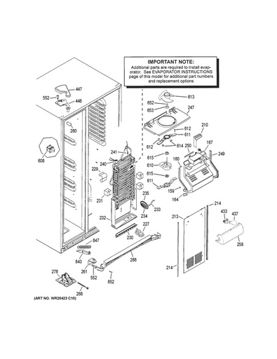 GE Refrigerator Refrigerator Screw - WR01A01044