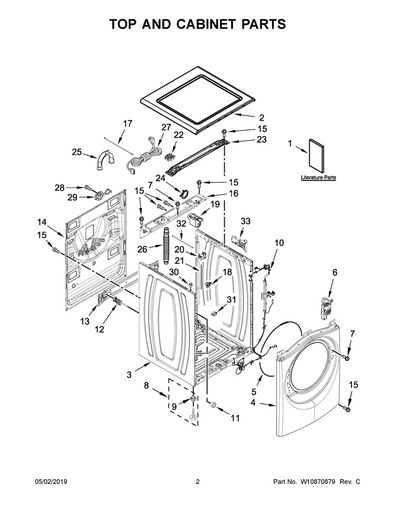 Whirlpool Washer Hose - W11044558, Replaces: W10575417