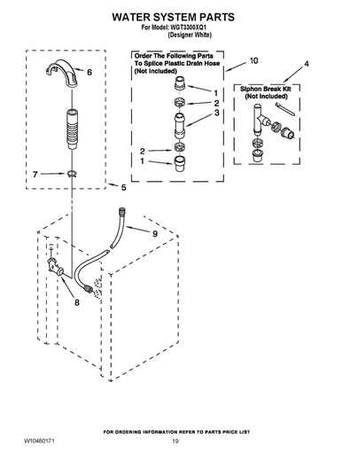 Whirlpool Washer Hose Connector - WP95440, Replaces: 95440
