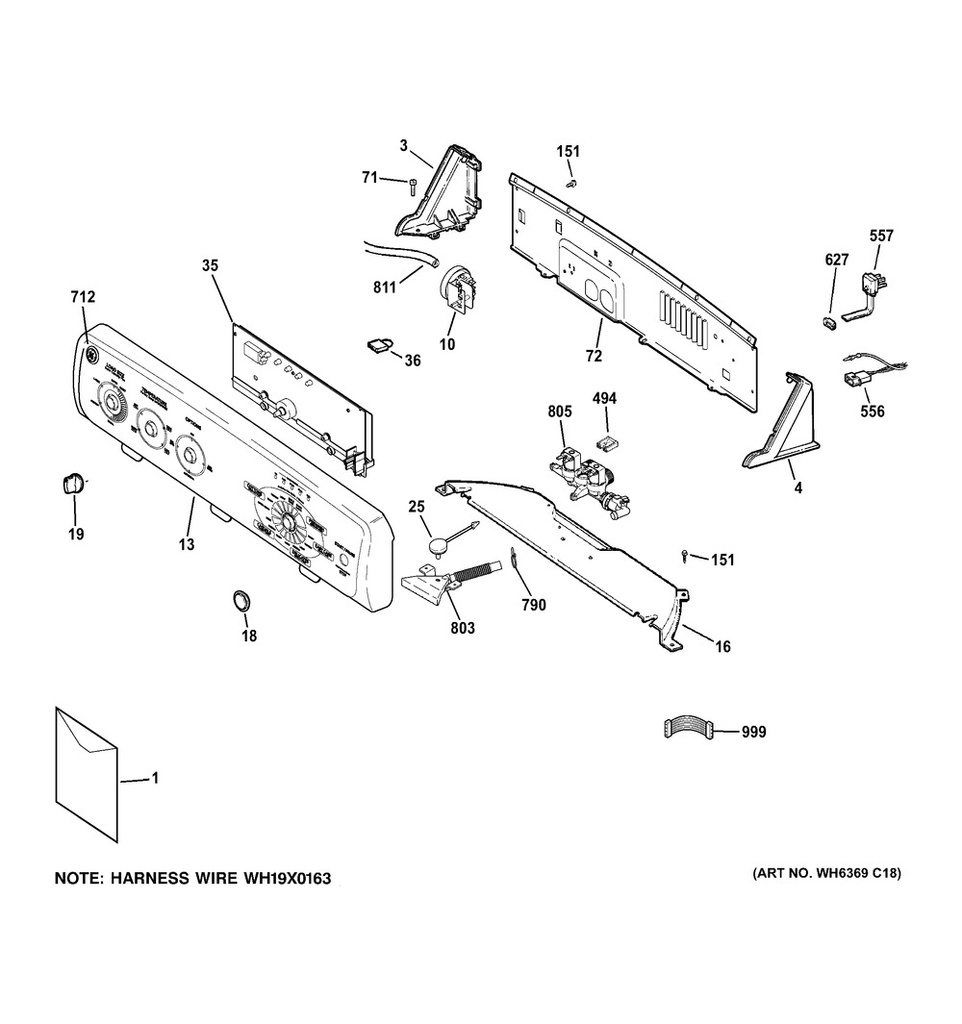 GE Washer Hose & Water Inlet - WG04F04648