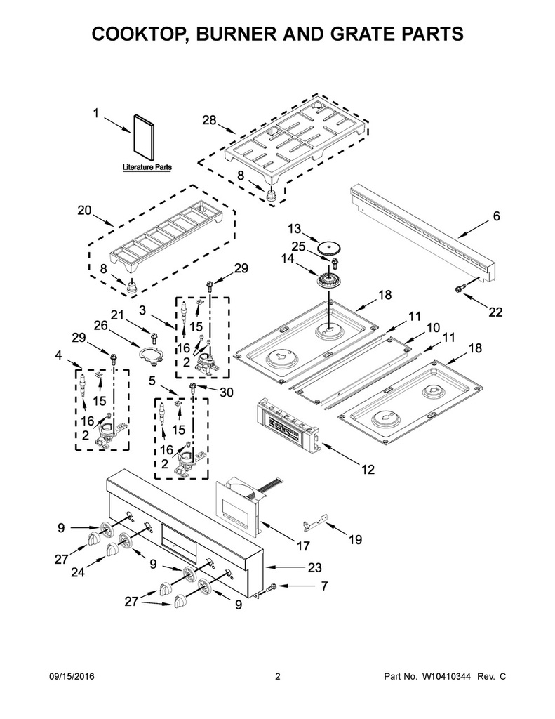 Whirlpool Range /Oven Surface Burner Orifice Holder - WPW10320937, Replaces: W10250405