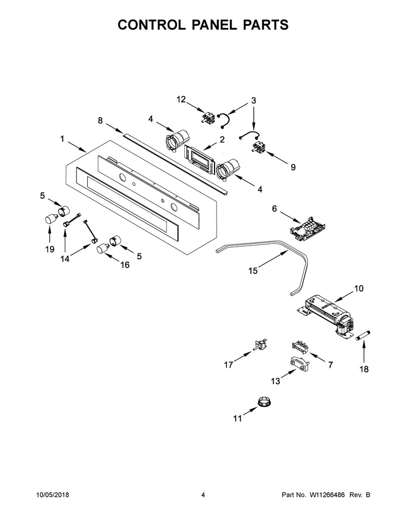 Whirlpool Range /Oven Range Infinite Heat Switch - W10519035