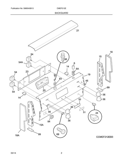 Frigidaire Range /Oven Range Rocker Switch, White - 318037513