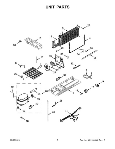 Whirlpool Refrigerator Run Capacitor - WPW10662129, Replaces: 945508