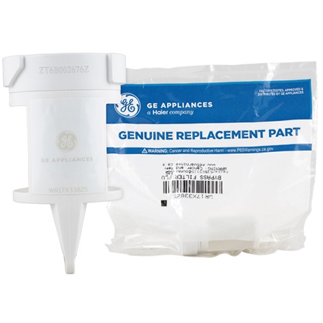 GE Refrigerator XWFE Bypass Filter Plug - WR17X33825, Replaces: WR17X30044