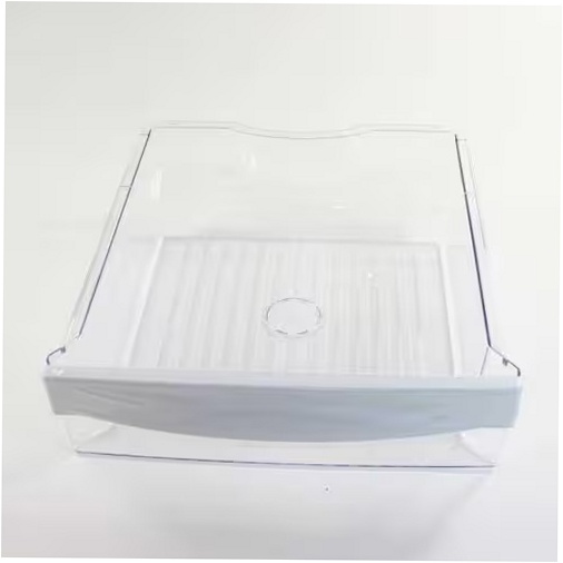 GE Refrigerator Snack Pan Assembly - WR32X26244, Replaces: WR32X10525