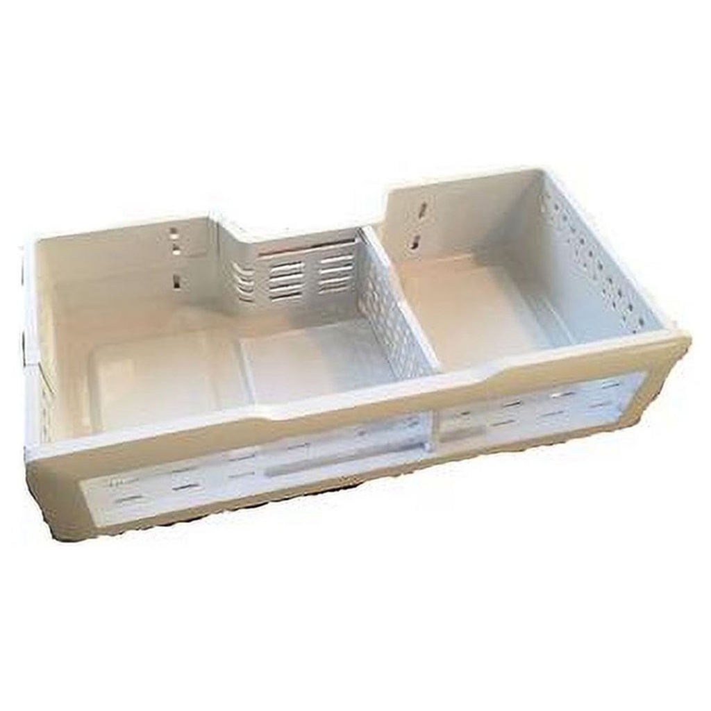 GE Refrigerator Freezer Basket & Glides - WR32X26450, Replaces: WG03A02404