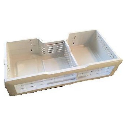 GE Refrigerator Freezer Basket & Glides - WR32X26450, Replaces: WG03A02404