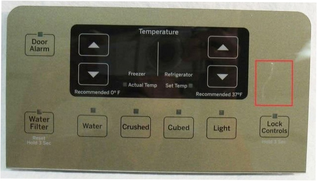 GE Refrigerator Dispenser Interface - WR55X20459