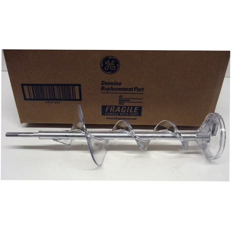 GE Refrigerator Ice Dispenser Auger - WR17X11939, Replaces: WR17X10835