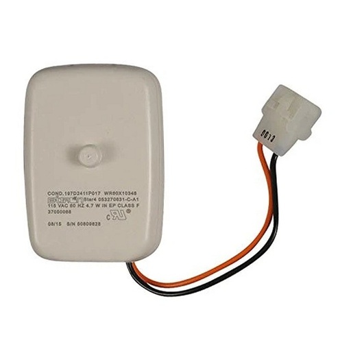 GE Refrigerator Condenser Fan Motor - WR60X10348, Replaces: WR60X10048