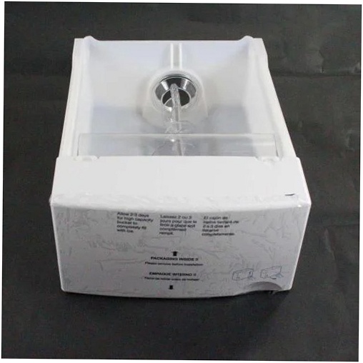 GE Refrigerator Ice Bucket & Auger Assembly - WR17X12091, Replaces: WR17X10834