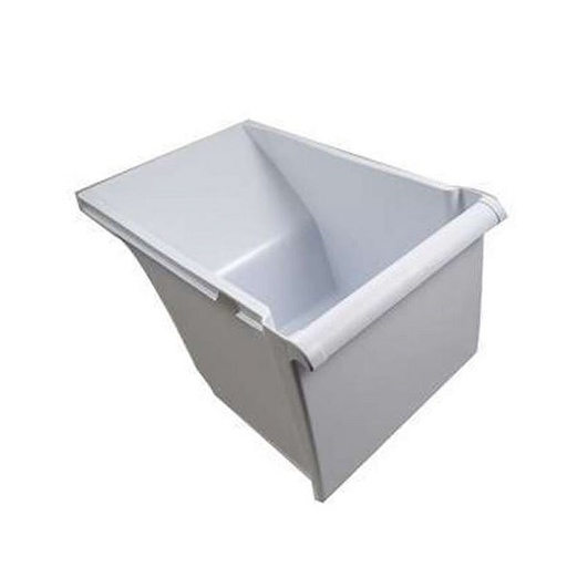 GE Refrigerator Clear Vegetable Drawer Set (2) - WR32X28708, Replaces: WR32X10181