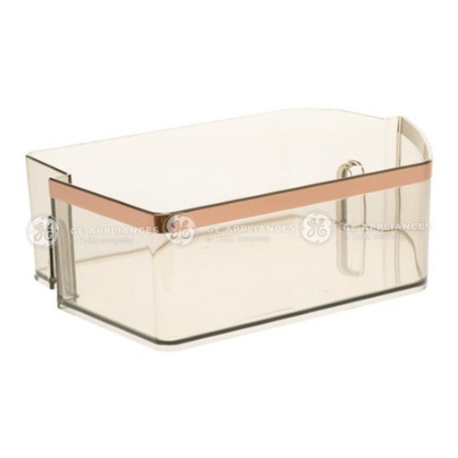 GE Refrigerator Tinted Right Door Bin - WR71X31844, Replaces: WG03A04458