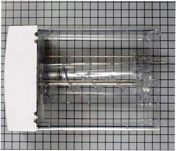 GE Refrigerator Ice Bucket & Auger Assembly - WR17X12112, Replaces: WR17X10790