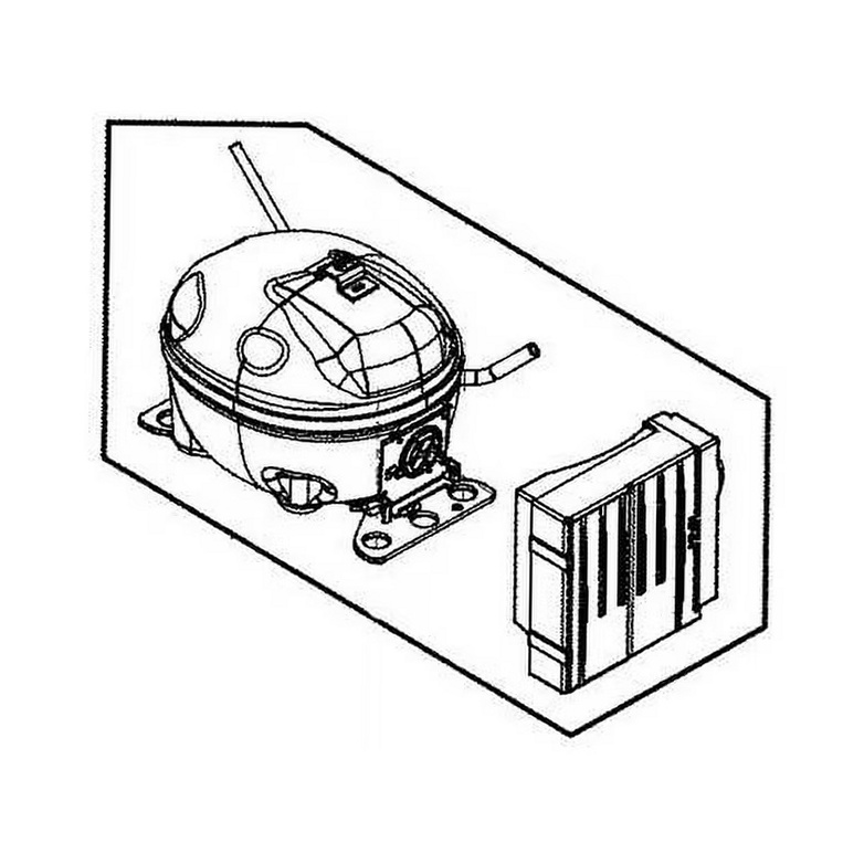 Frigidaire Refrigerator Compressor with Inverter - 5304520946, Replaces: 5304519153