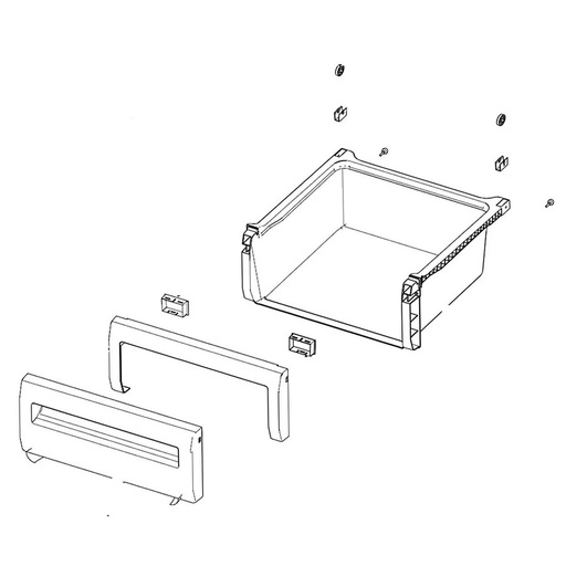 Samsung Refrigerator Crisper Drawer Assembly (Right) - DA97-07562B