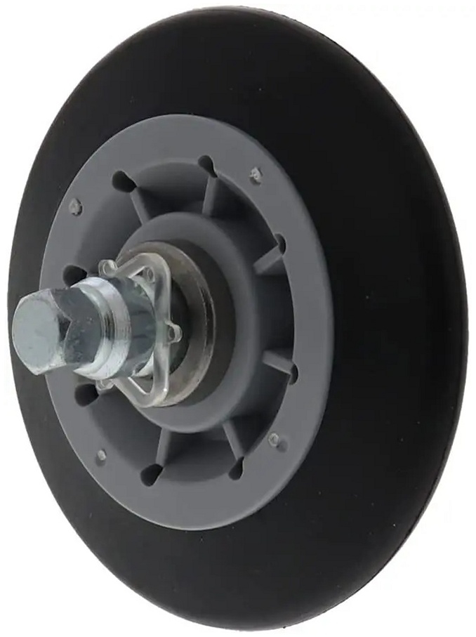 GE Dryer Roller Wheel Assembly - WE03X10016, Replaces: WE01X10384