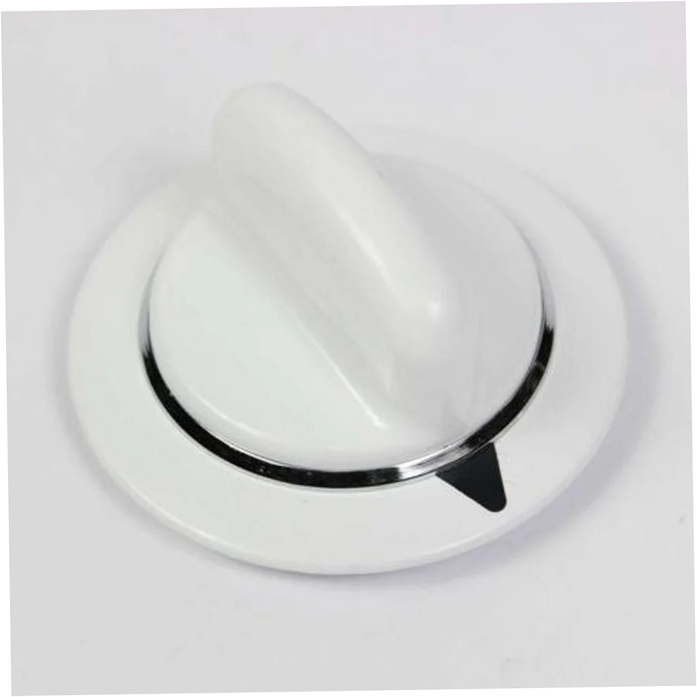 GE Dryer Timer Knob (White) - WE01X20374, Replaces: WW02L00247