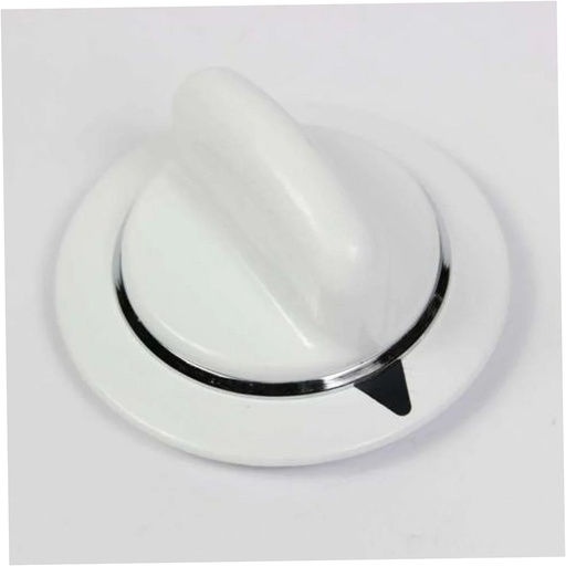 GE Dryer Timer Knob (White) - WE01X20374, Replaces: WW02L00247