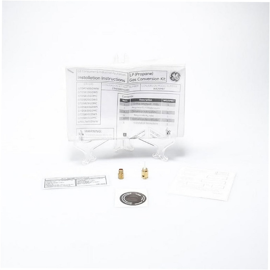 GE Dryer Conversion Kit - WE25M87, Replaces: WW02A00148