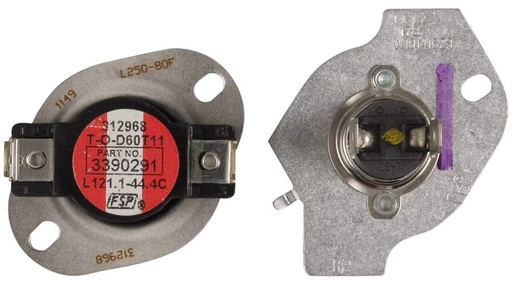 Whirlpool Dryer Thermal Fuse - W10154212, Replaces: W10141623
