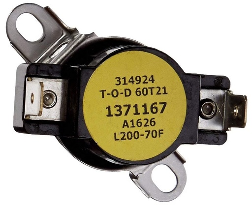 Frigidaire Dryer High Limit Thermostat - 137116700, Replaces: 7137116700