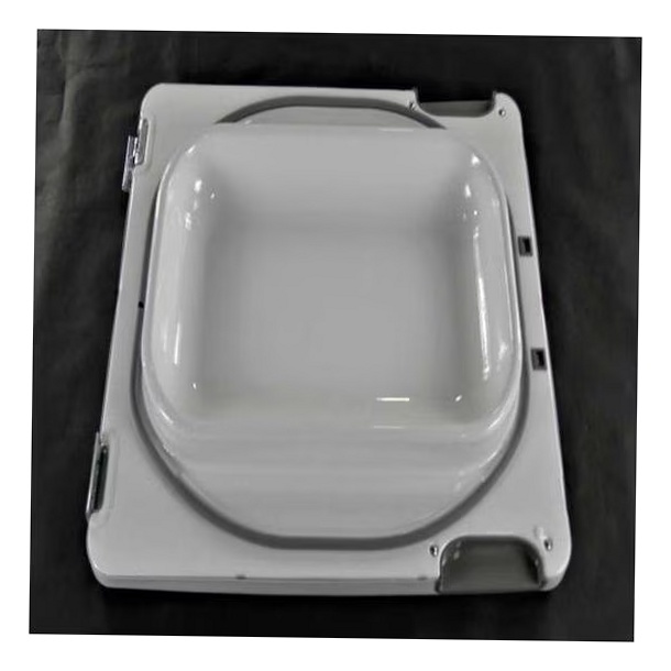 GE Dryer Door Assembly - WE10X26854, Replaces: WE10X23890