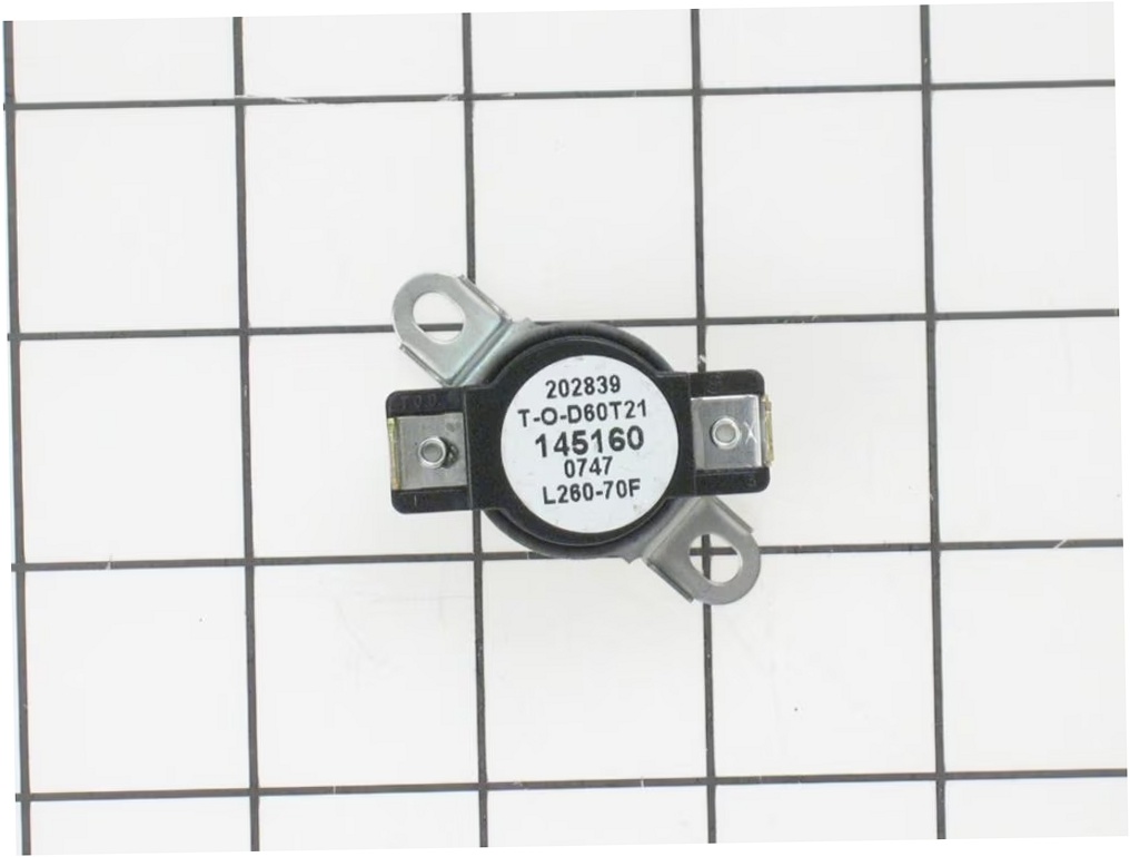 GE Dryer Thermostat - WE4X757, Replaces: WE04X0757
