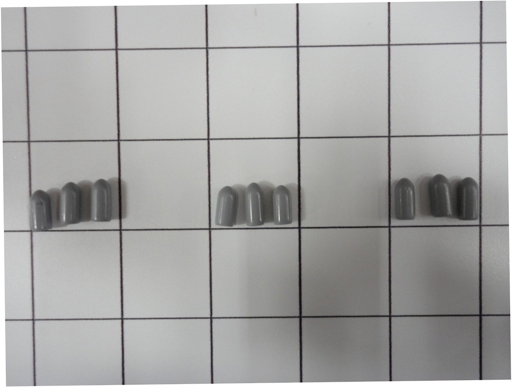 Whirlpool Dishwasher Tine Tip Repair Kit (Grey) - 676458, Replaces: 676457
