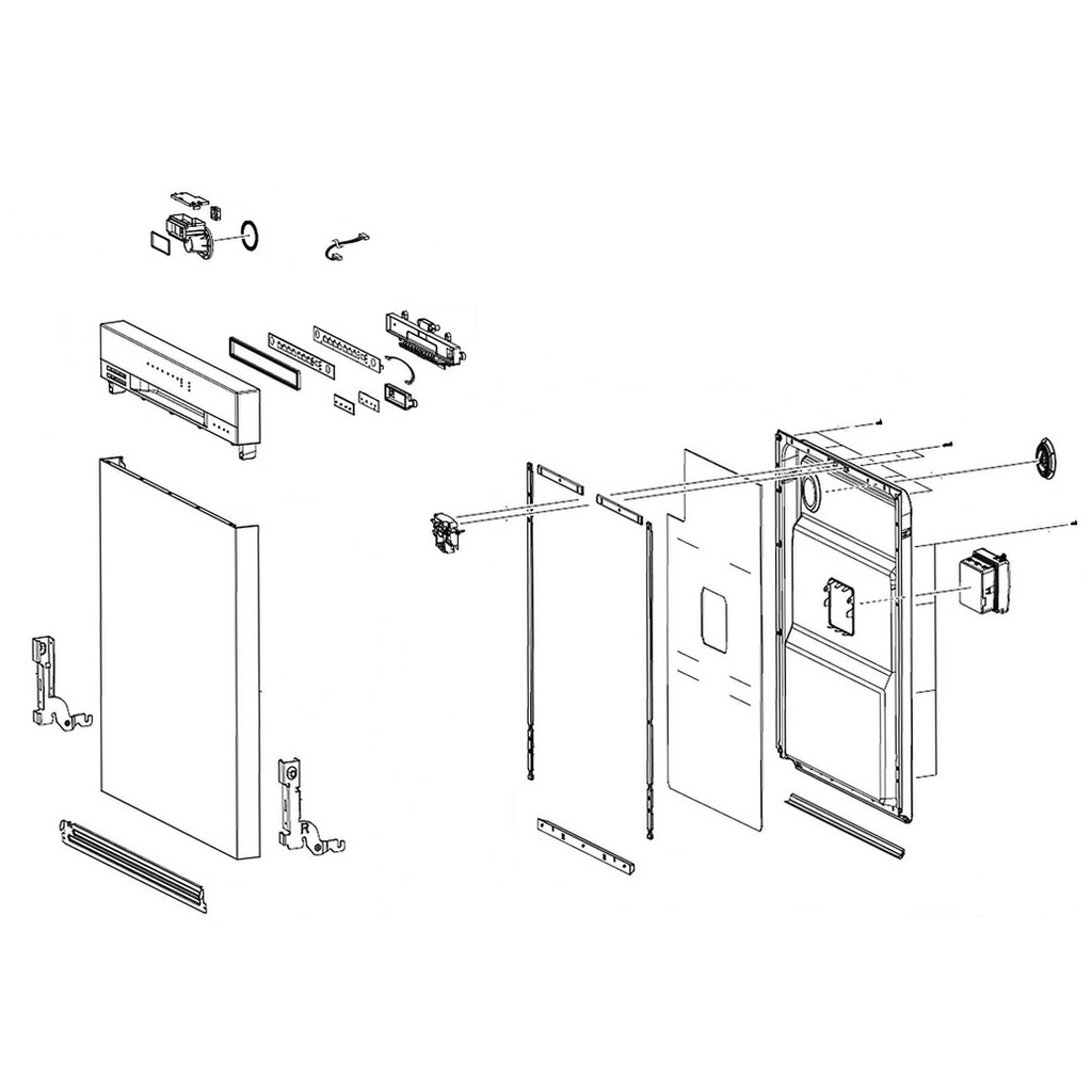Samsung Dishwasher Door Assembly - DD82-01595A