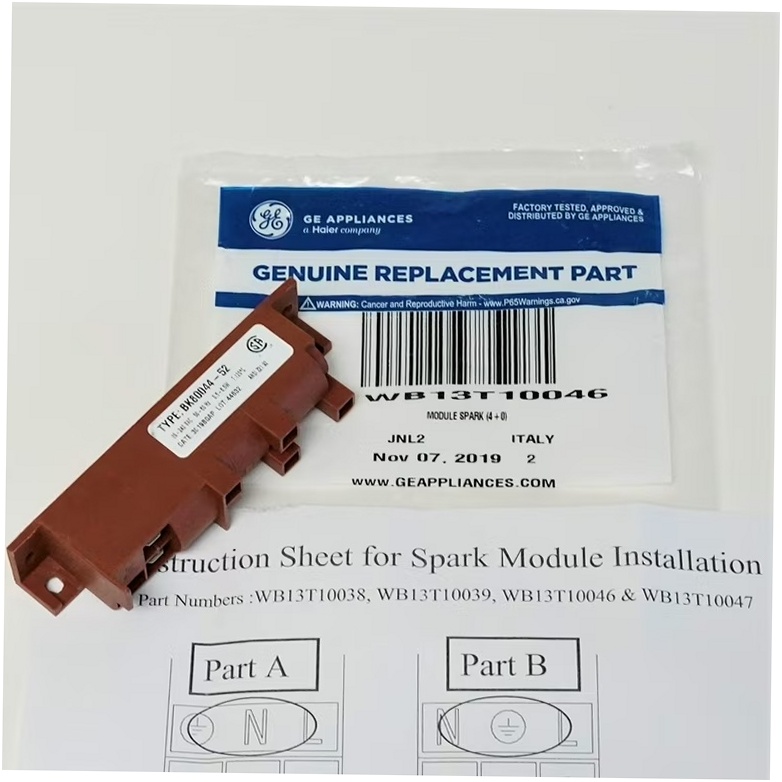 GE Range /Oven Spark Module - WB13T10046, Replaces: WB02X11172