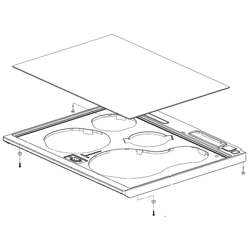 LG Range /Oven Main Glass Cooktop - AGU75049013