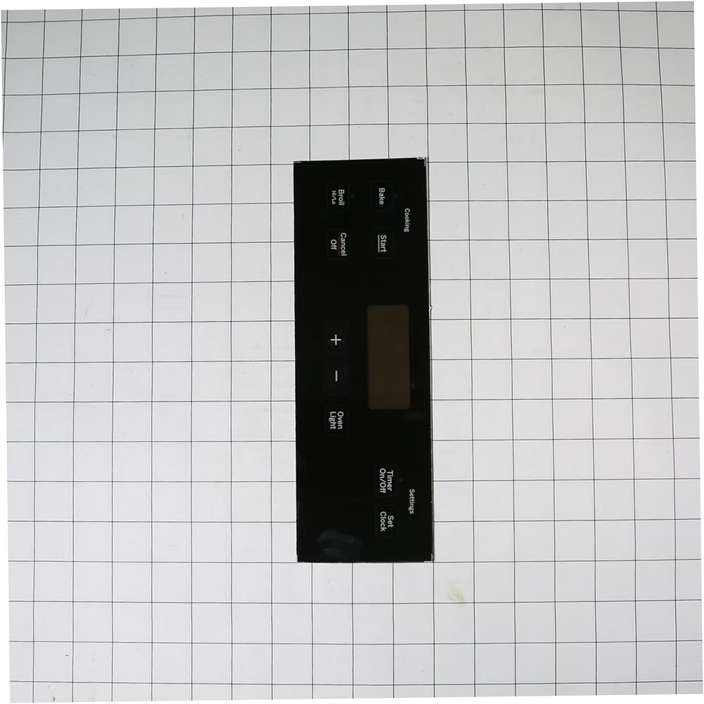GE Range /Oven Control Overlay (Black) - WB07X21373
