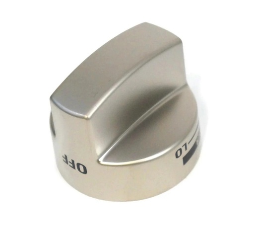 GE Range /Oven Range Control Knob (Stainless) - WB03K10359, Replaces: WB03K10256