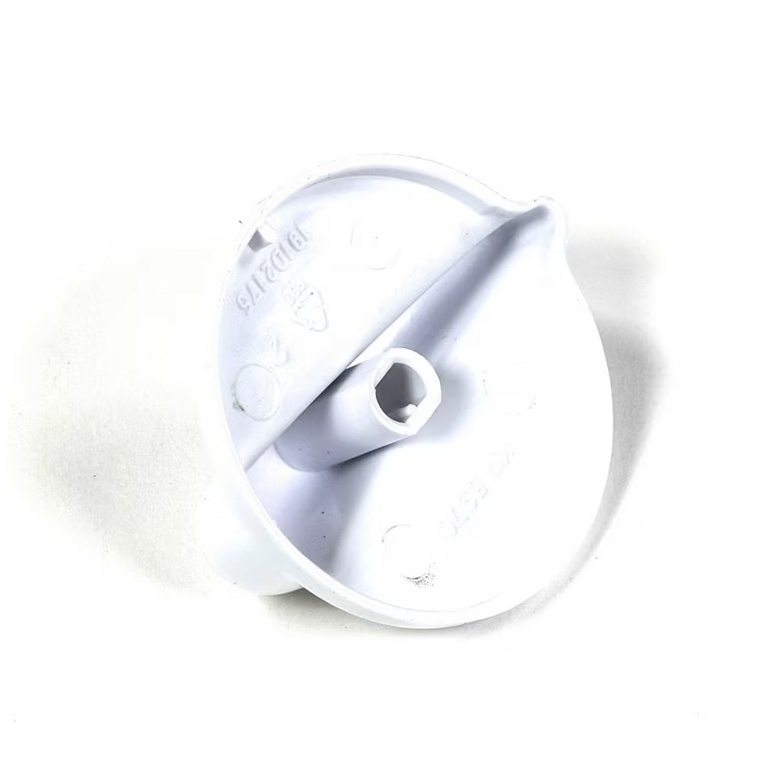GE Range /Oven Control Knob (WHT) - WB03T10027, Replaces: WB3T10027