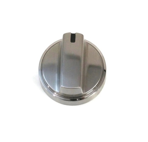 GE Range /Oven Control Knob (Stainless) - WB03X34871, Replaces: WB03X25150