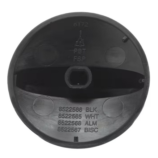 Whirlpool Range /Oven Burner Control Knob (Black) - WP8522566, Replaces: 8522566