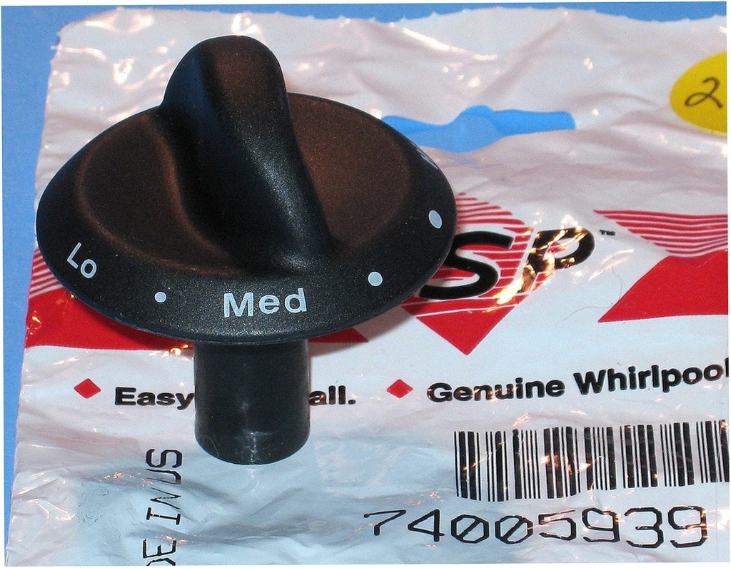 Whirlpool Range /Oven Burner Control Knob - WP74005939, Replaces: 74005939