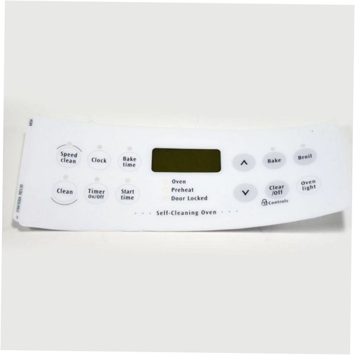 Frigidaire Range /Oven Clock Overlay (White) - 316419304, Replaces: 316419305