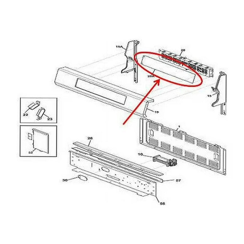 Frigidaire Range /Oven Overlay - 5304511261