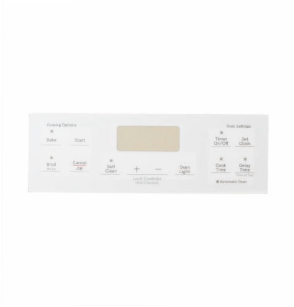 GE Range /Oven Overlay (White) - WB07X25206